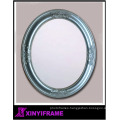 Bathroom Antique Silver Finish Oval High Wall Mirror